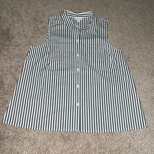 J. Jill sleeveless striped blouse